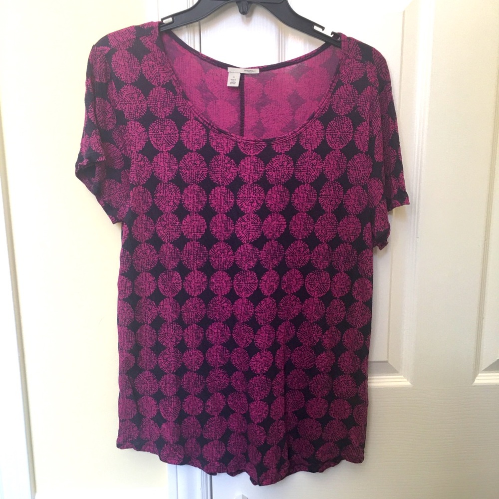 Halogen Dotted Purple T-Shirt